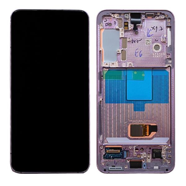 Οθόνη με Touch Screen & Μπροστινή Πρόσοψη Samsung S901B Galaxy S22 5G Μωβ (Original)