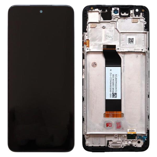 Οθόνη με Touch Screen & Μεσαίο Πλαίσιο Xiaomi Redmi Note 10 5G Γκρι (Original)