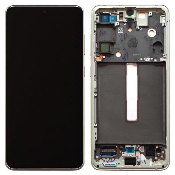 Οθόνη με Touch Screen & Μπροστινή Πρόσοψη Samsung G990B Galaxy S21 FE 5G Λαδί (Original)