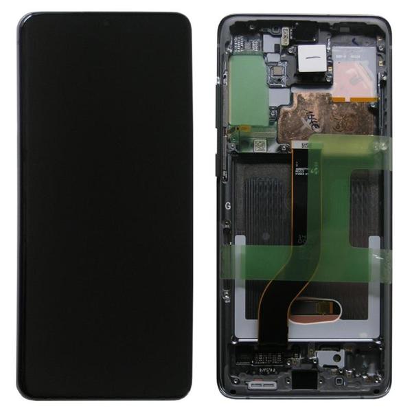 Οθόνη με Touch Screen & Μπροστινή Πρόσοψη Samsung G985F Galaxy S20 Plus/ G986B Galaxy S20 Plus 5G Γκρι (Original)