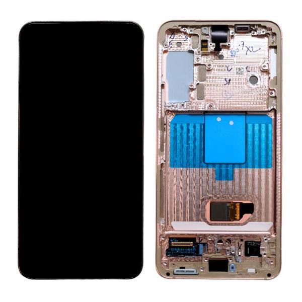Οθόνη με Touch Screen & Μπροστινή Πρόσοψη Samsung S901B Galaxy S22 5G Βιολετί (Original)