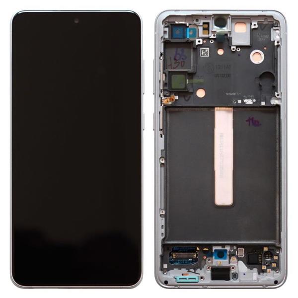 Οθόνη με Touch Screen & Μπροστινή Πρόσοψη Samsung G990B Galaxy S21 FE 5G Λευκό (Original)