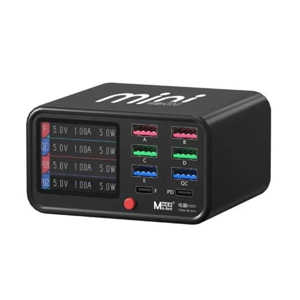 Πολυφορτιστής Πάγκου MaAnt DianBa Mini με 6 Θύρες USB A & USB C PD/ QC 75W & Οθόνη Ενδείξεων