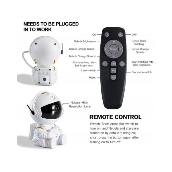 XO projector LED CF4 astronaut star and galaxy 6920680843350