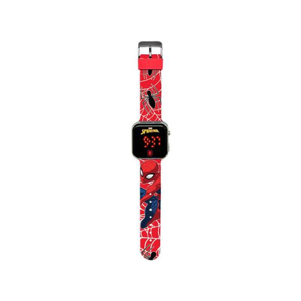 Ψηφιακό Ρολόι Χειρός με Οθόνη LED Kids Licensing SPD4719 Spiderman Κόκκινο