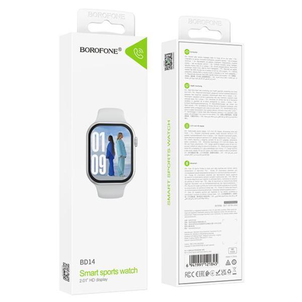 Smartwatch Borofone BD14 2.01'' Ασημί