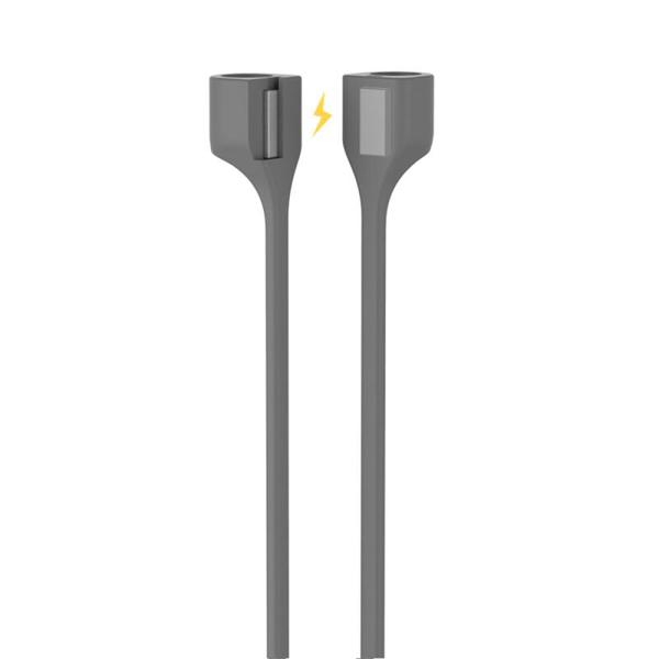Strap Λαιμού Σιλικόνης AhaStyle PT74 Apple AirPods Magnetic Γκρι