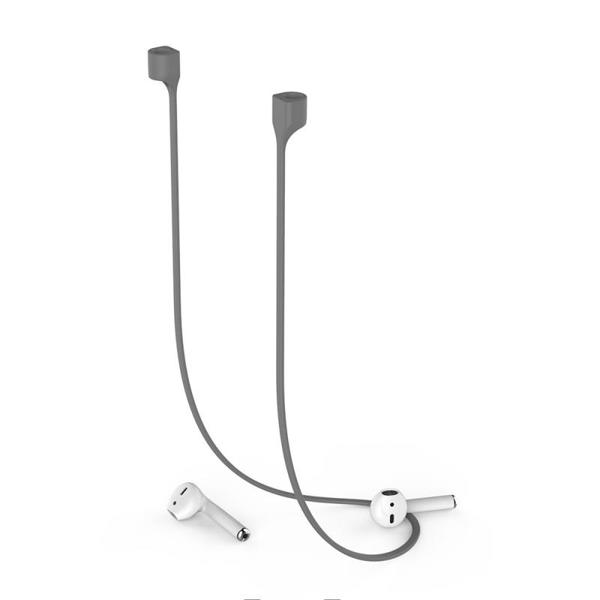 Strap Λαιμού Σιλικόνης AhaStyle PT74 Apple AirPods Magnetic Γκρι