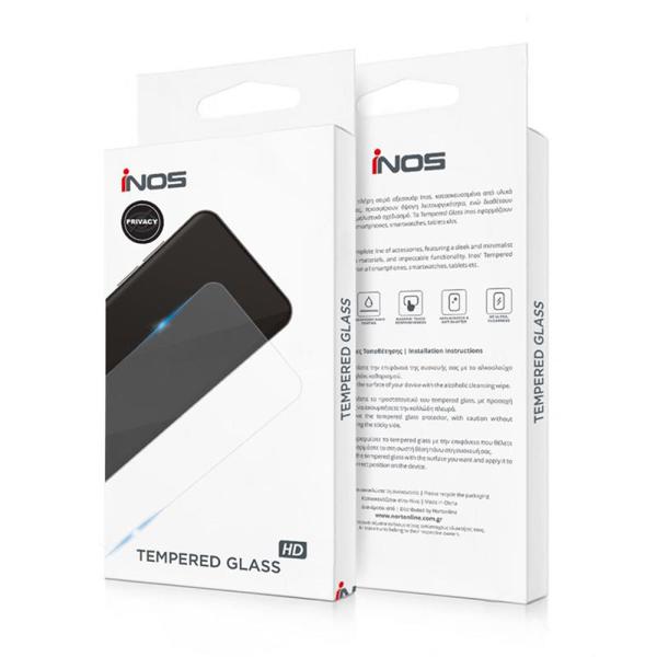 Tempered Glass Full Face Privacy inos 0.33mm Samsung A366 Galaxy A36 5G Μαύρο