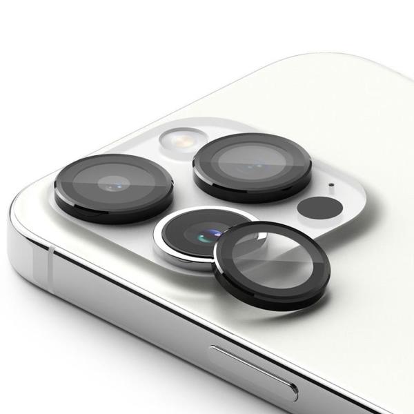 Tempered Glass Ringke Lens Frame για Τζαμάκι Κάμερας Apple iPhone 15 Pro Max Μαύρο (3 τεμ)