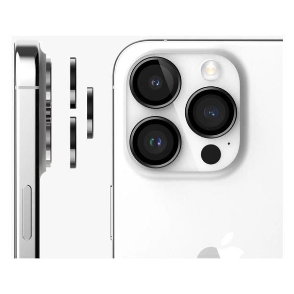 Tempered Glass Ringke Lens Frame για Τζαμάκι Κάμερας Apple iPhone 15 Pro Max Μαύρο (3 τεμ)