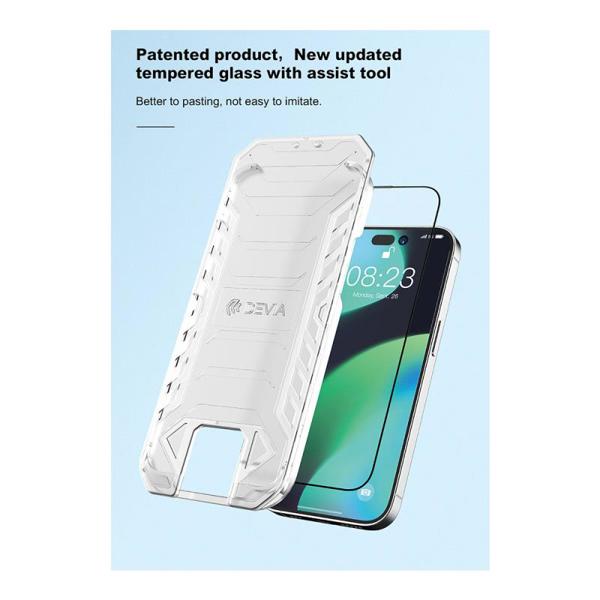 Tempered Glass Full Face Anti-Static Devia Apple iPhone 14 Pro Van Μαύρο (1 τεμ.)