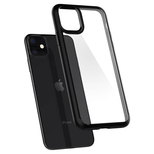 Θήκη TPU & PC Spigen Ultra Hybrid Apple iPhone 11 Διάφανο-Μαύρο