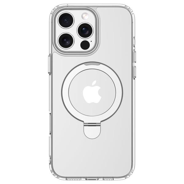 Θήκη TPU & PC Shock Proof Devia Magnetic Apple iPhone 16 Pro Max Clean με Stand Διάφανο