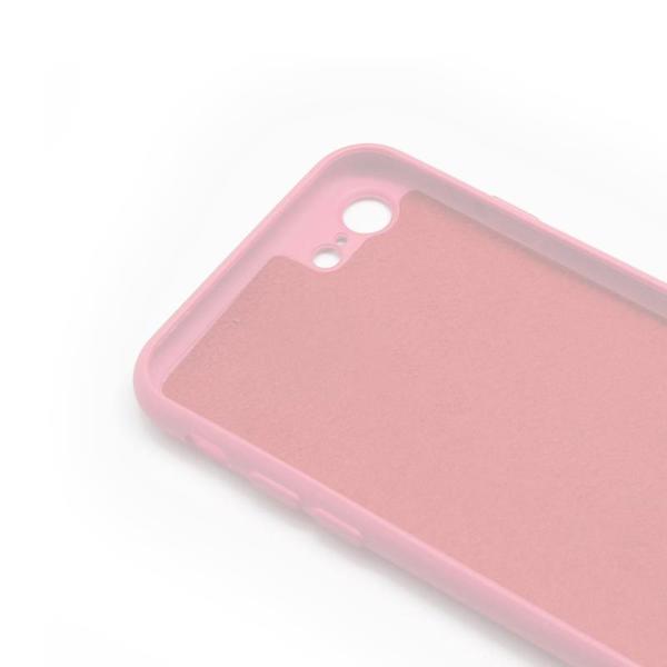 Θήκη Liquid Silicon inos Apple iPhone 8/ iPhone SE (2020) L-Cover Σομόν