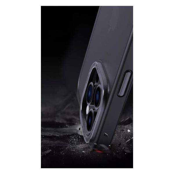 Θήκη TPU & PC Comma Joy Elegant Anti-Shock Apple iPhone 14 Plus Metal Frame Μπλε