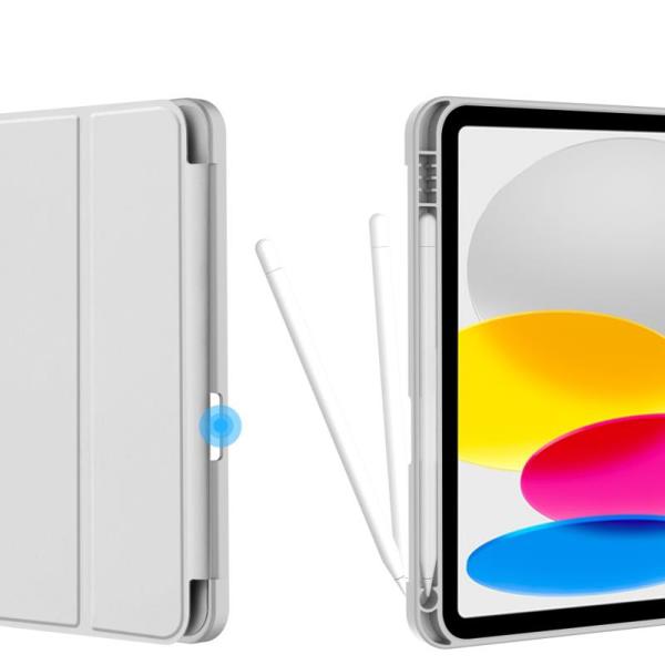 Θήκη Flip Smart inos Apple iPad 10.9 (2022) με TPU & SC Pen Γκρι
