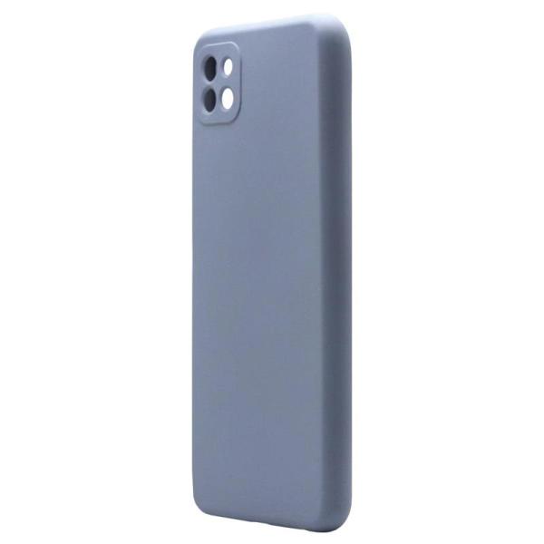 Θήκη Liquid Silicon inos Samsung A226B Galaxy A22 5G L-Cover Γκρι-Μπλε
