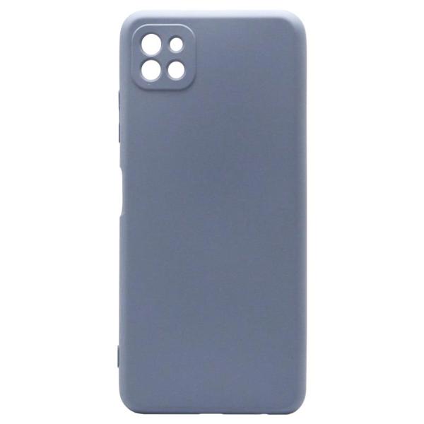 Θήκη Liquid Silicon inos Samsung A226B Galaxy A22 5G L-Cover Γκρι-Μπλε