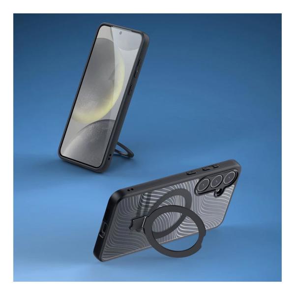 Θήκη TPU & PC Dux Ducis Aimo Magnetic MagSafe με Stand Samsung S921B Galaxy S24 5G Μαύρο