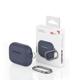 Θήκη Σιλικόνης AhaStyle PT-P1 Apple AirPods Pro Premium με Γάντζο Σκούρο Μπλε