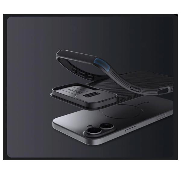 Θήκη Soft TPU & PC Nillkin Camshield Pro Apple iPhone 16 Μαύρο