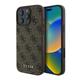Θήκη PU Guess Apple iPhone 16 Pro Max Hardcase Classic Logo 4G Καφέ