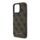 Θήκη PU Guess Apple iPhone 16 Pro Max Hardcase Classic Logo 4G Καφέ