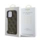 Θήκη PU Guess Apple iPhone 16 Pro Max Hardcase Classic Logo 4G Καφέ