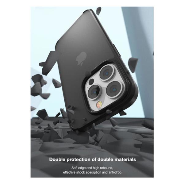 Θήκη TPU & PC Shock Proof Devia Apple iPhone 14 Pro Max Guardian Matte Διάφανο