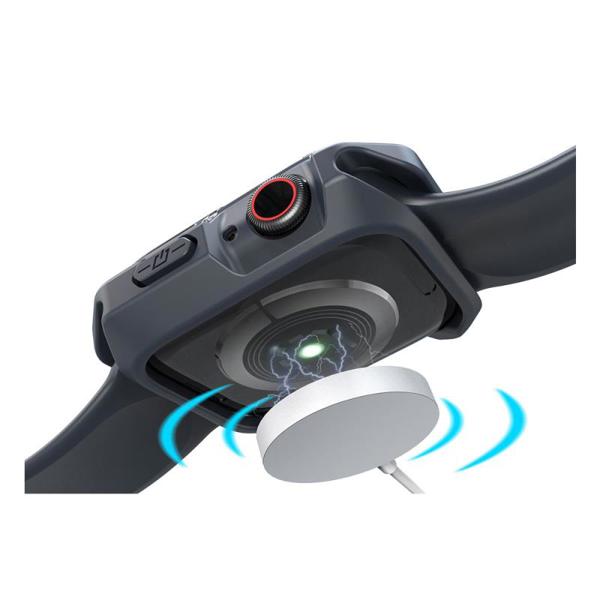 Θήκη TPU & PC Devia Sport Apple Watch 4/ 5/ 6/ SE (44mm) Shock Proof Σκούρο Μπλε