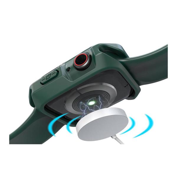 Θήκη TPU & PC Devia Sport Apple Watch 4/ 5/ 6/ SE (44mm) Shock Proof Πράσινο