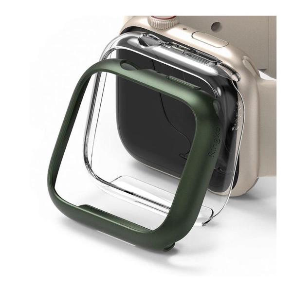 Θήκη PC Ringke Slim Apple Watch 7/ 8 41mm Διάφανο & Πράσινο (2 τεμ)