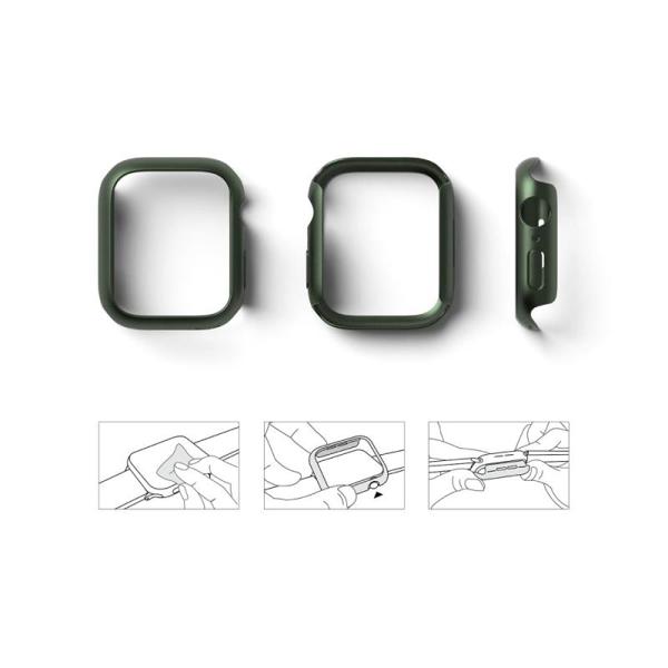Θήκη PC Ringke Slim Apple Watch 7/ 8 41mm Διάφανο & Πράσινο (2 τεμ)