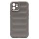 Θήκη Shield TPU inos Apple iPhone 12 Stripes Ανοιχτό Γκρι