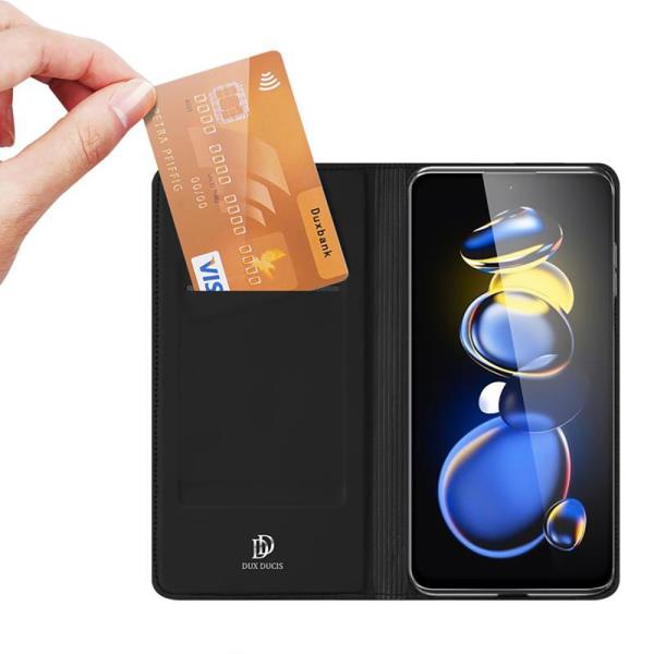 Θήκη Flip Dux Ducis Skin Pro Xiaomi Poco X4 GT 5G/ Redmi Note 11T Pro 5G/ Redmi Note 11T Pro Plus 5G Μαύρο