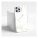Θήκη Soft TPU Babaco Marble 014 Apple iPhone 14 Pro Λευκό-Χρυσό