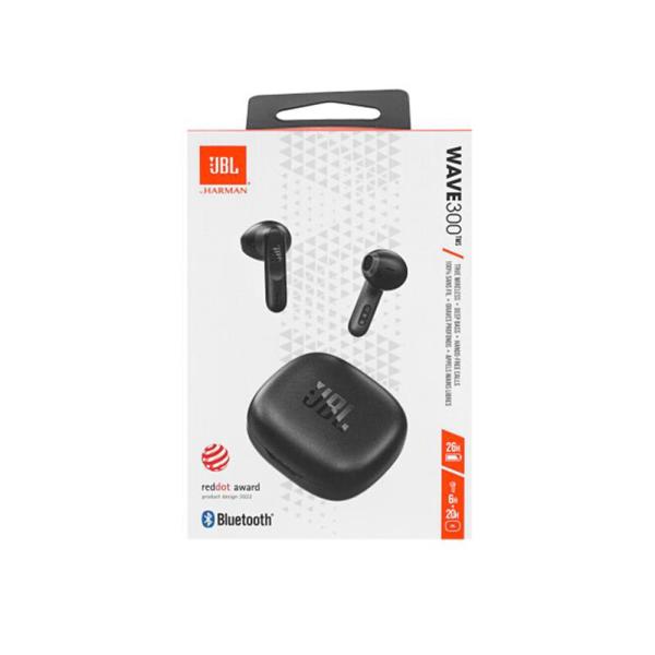 True Wireless Ακουστικά Bluetooth JBL Wave 300 Μαύρο