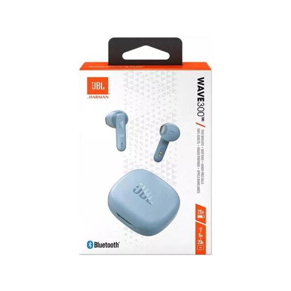 True Wireless Ακουστικά Bluetooth JBL Wave 300 Μπλε