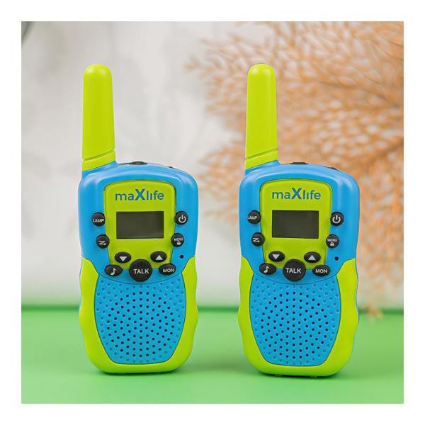 Walkie Talkie Maxlife MXWT-200 Μπλε-Πράσινο (2 τεμ.)