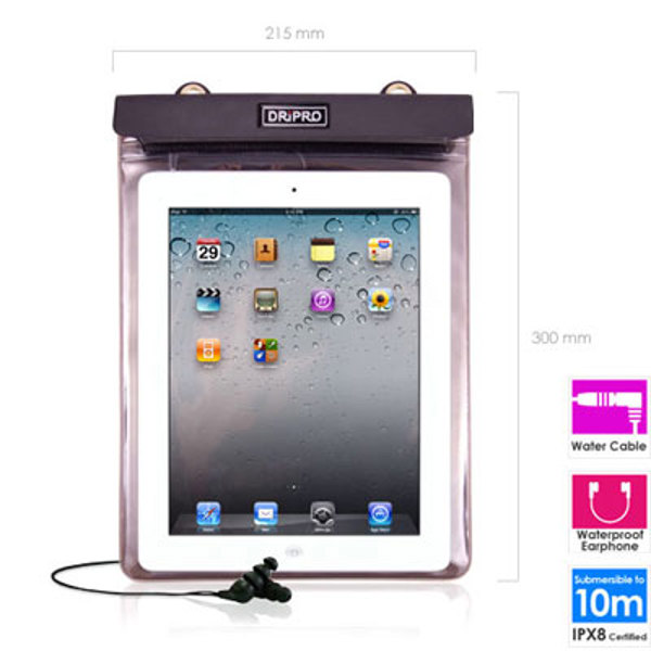 Waterproof Θήκη Dripro IPX8 Certified για Tablet 9''-10'' Διαστάσεων έως 250x190mm