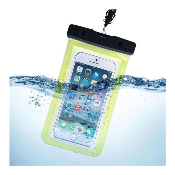 Waterproof Θήκη inos για Smartphones έως 6.7'' Διάφανο-Κίτρινο