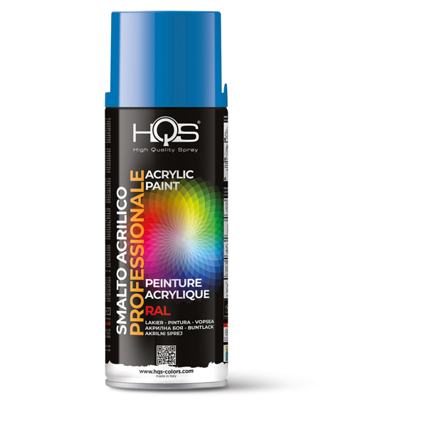 HQS Spray Βαφής RAL 5015 Μπλε Ουρανού, 400ml - Σπρέι Χρώματος Υψηλής Αντοχής