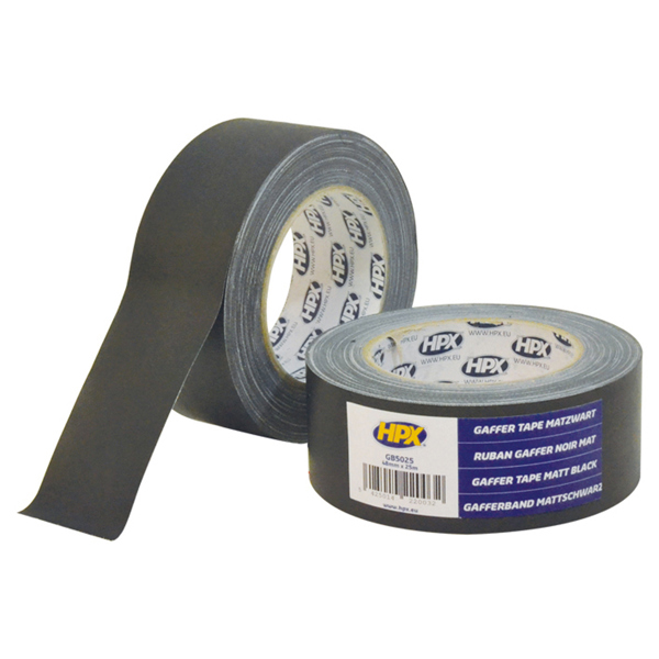 HPX AB5025 ΥΦΑΣΜΑΤΙΝΗ ΤΑΙΝΙΑ 50MM X 25 MT (ΜΑΥΡΗ)