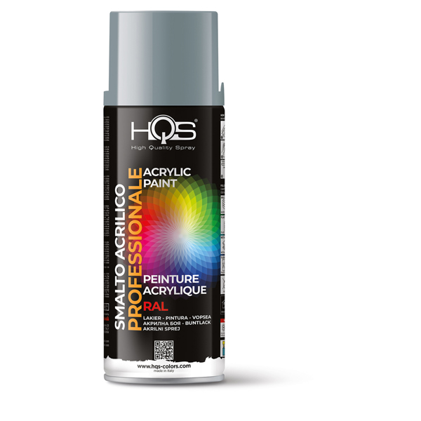 HQS 400HQS7001 SPRAY RAL 7001 , ΓΚΡΙ-ΑΣΗΜΙ - 400 ML