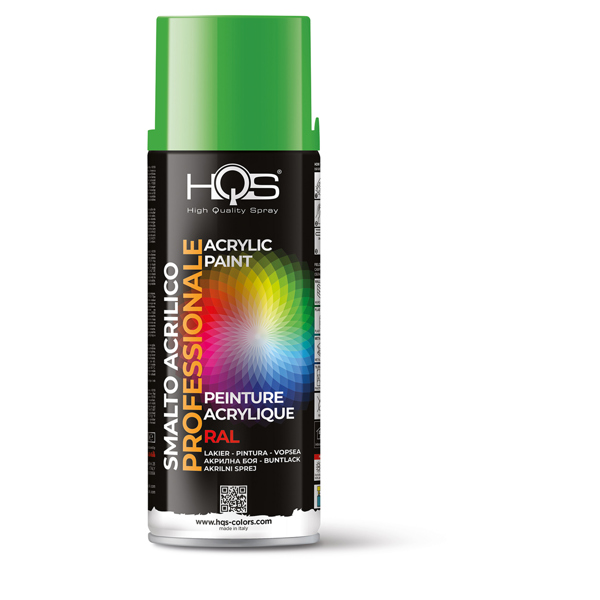 HQS 400HQS6018 SPRAY RAL 6018 , ΚΙΤΡΙΝΟ-ΠΡΑΣΙΝΟ - 400 ML