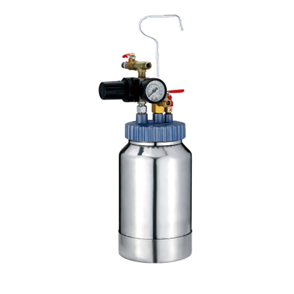 Maestro STB-02A ΔΟΧΕΙΟ ΠΙΕΣΗΣ ΧΡΩΜΑΤΟΣ ΜΕ ΡΥΘΜΙΣΤΗ, 2LT - 1.3KG (ALU-PLAIN)