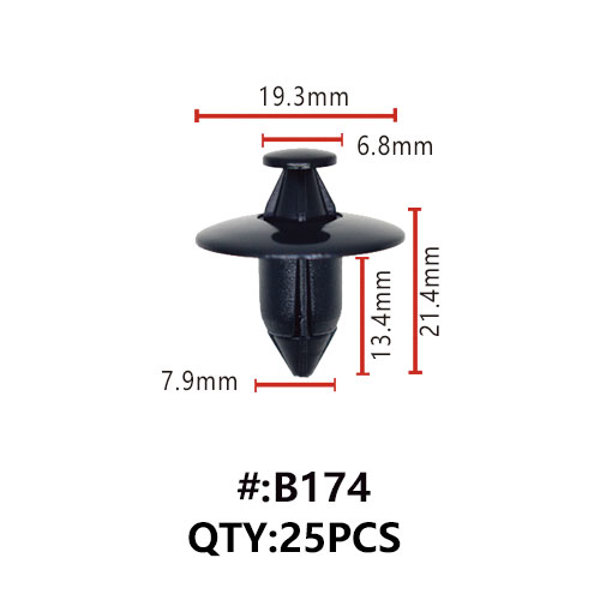 Maestro B174 ΚΛΙΠΣ ΠΛΑΣΤΙΚΑ ΚΟΥΜΠΩΜΑΤΑ ΓΙΑ ΑΜΑΞΩΜΑ (RETAINERS)