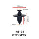 Maestro B174 ΚΛΙΠΣ ΠΛΑΣΤΙΚΑ ΚΟΥΜΠΩΜΑΤΑ ΓΙΑ ΑΜΑΞΩΜΑ (RETAINERS)