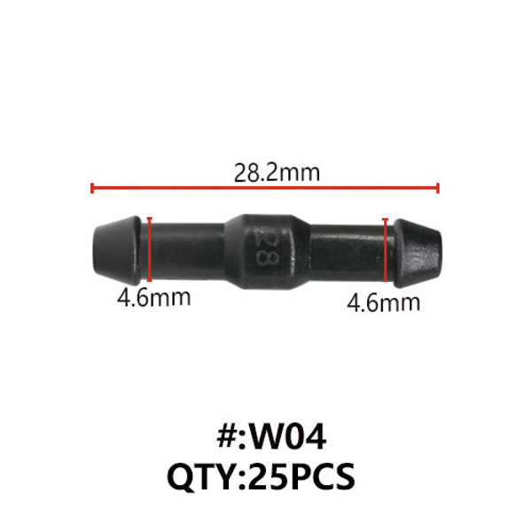 Maestro W04 ΣΥΝΔΕΣΜΟΣ ΑΠΛΟΣ ΕΥΘΥΣ ΓΙΑ ΛΑΣΤΙΧΟ Φ 4mm